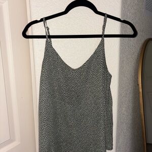 Mine Black and White Dotted Camisole